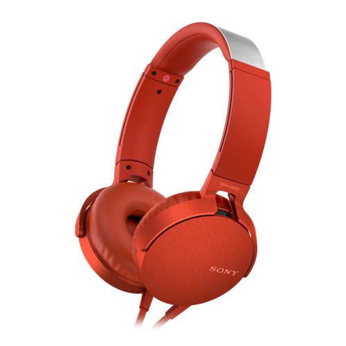 Sony MDR-XB550APR Extra Bass Headset Red