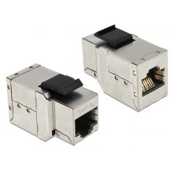 DeLock Keystone modul, RJ45-aljzat > RJ45-aljzat, Cat.6A