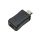 Logilink miniUSB Female to microUSB Male adapter Black