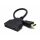 Gembird HDMI Dual port Passive Cable adapter Black