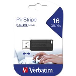 Verbatim 16GB PinStripe USB2.0 Black