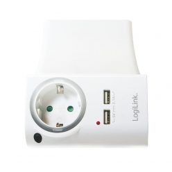   Logilink PA0165 USB Power Socket Adapter 2xUSB ports with phone holder