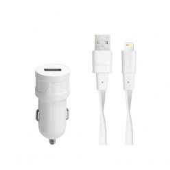   RivaCase RivaPower VA4215 WD2 EN car charger (1xUSB/1A) with MFi Lightning cable White