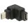 DeLock USB 2.0 Micro-B male > USB 2.0 Micro-B female angled up Adapter Black