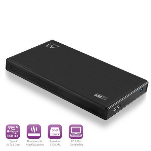 Ewent EW7032 2,5" USB3.1 SATA HDD/SSD Enclosure Black