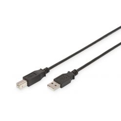 Assmann USB2.0 connection cable type A - B M/M 3m Black