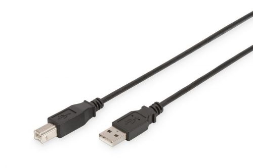 Assmann USB2.0 connection cable type A - B M/M 3m Black