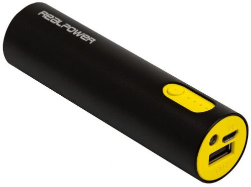 Realpower PB-260 Alu 2600mAh PowerBank Black