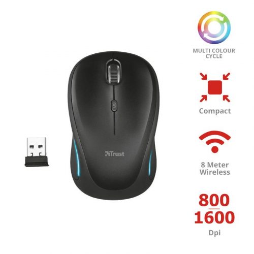 Trust Yvi FX Wireless mouse Black