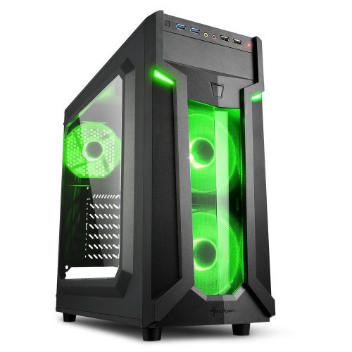 Sharkoon VG6-W Window Black/Green