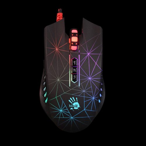 A4-Tech P81s Bloody Light Strike RGB Animation Gaming mouse Black