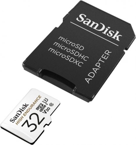 Sandisk 32GB microSDHC High Endurance  Class 10 CL10 U3 V30 + adapterrel