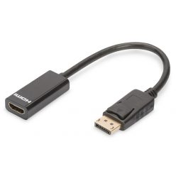   Assmann DisplayPort - HDMI Adapter/Converter cable 0,15m Black