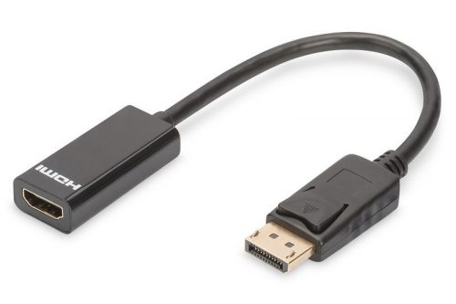 Assmann DisplayPort - HDMI Adapter/Converter cable 0,15m Black