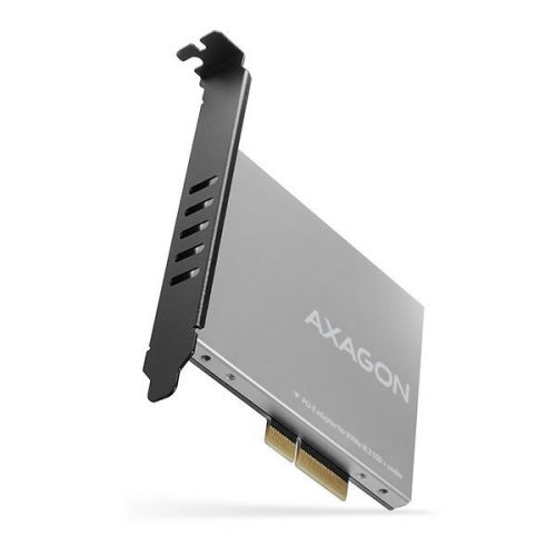 AXAGON PCEM2-NC PCIE NVME M.2 x4 M-Key slot adapter with passive cooler