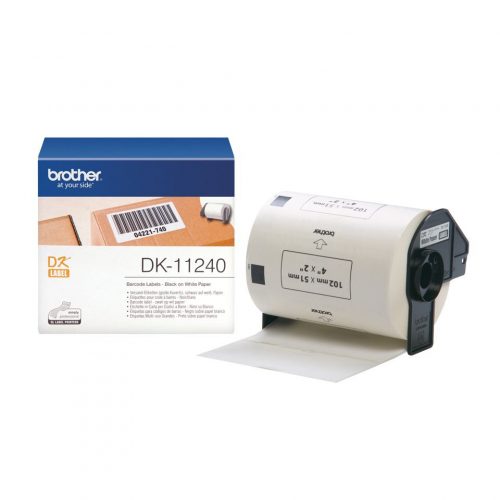 Brother DK-11240 elővágott öntapadós címke 600db/tekercs 102mm x 51mm White