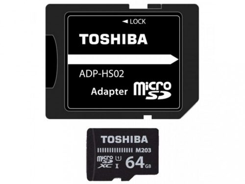 Toshiba 64GB microSDXC M203 Class10 UHS-I U1 + adapterrel