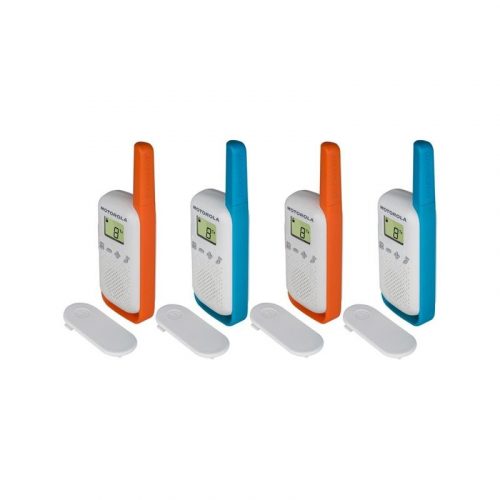 Motorola Talkabout T42 Quad Walkie-Talkie (4 Pcs) Blue/Orange