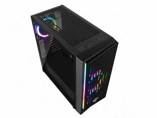 Natec Genesis Irid 400 RGB Tempered Glass Black