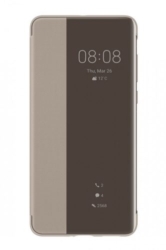 Huawei P40 Smart View Flip Cover Khaki