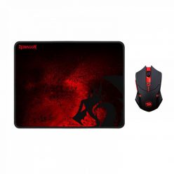   Redragon M601WL-BA Wireless Gaming Mouse and Mouse Pad Combo Black/Red