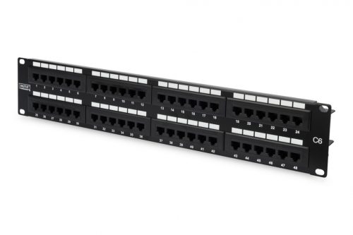 Digitus 48-port Patch Panel 2U Black