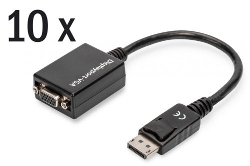 Assmann DisplayPort adapter cable, DP - HD15