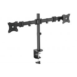   Digitus DA-90349 Universal Dual Monitor Stand With Clamp Mount Black