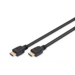   Assmann HDMI Ultra High Speed connection cable, type A 1m Black