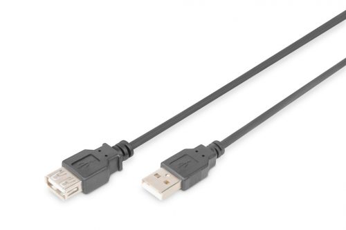 Assmann USB 2.0 extension cable, type A 1,8m Black