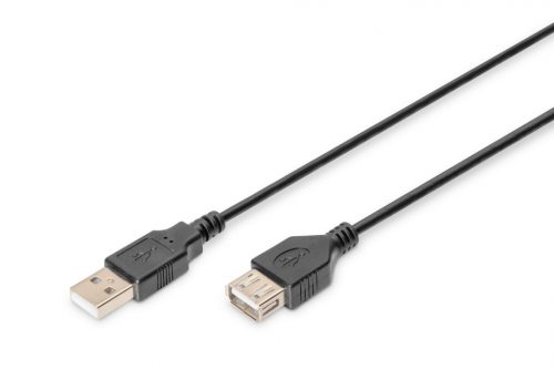 Assmann USB extension cable, type A 1,8m Black