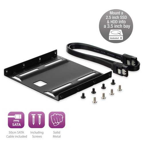 Ewent EW7007 SSD Mounting Kit for a 2,5" SSD/HDD Black