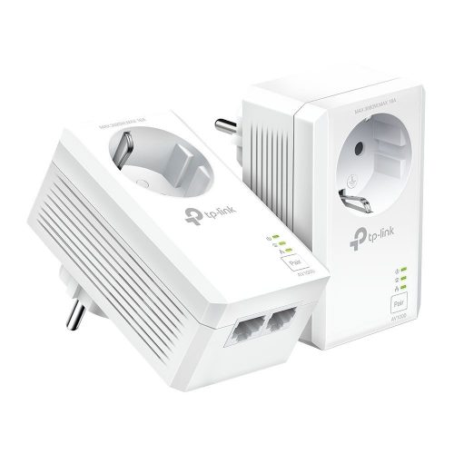 TP-Link TL-PA7027P KIT AV1000 2-Port Gigabit Passthrough Powerline Adapter Kit