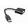 Gembird A-DPM-DVIF-002 DisplayPort to DVI adapter cable Black