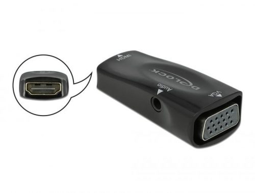 DeLock HDMI-A female to VGA female 1080p with Audio Adapter