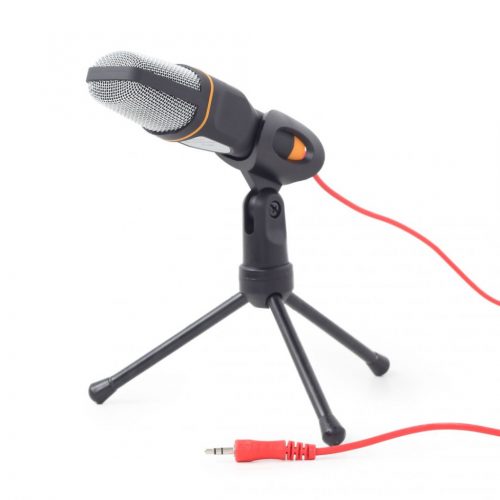 Gembird MIC-D-03 Desktop microphone with a tripod Black