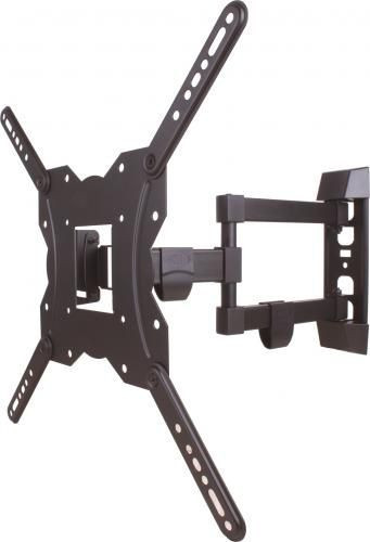 Well SW355P 23"-55" Full Motion Flat Screen Mount and Accessories Black