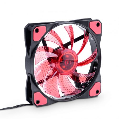 Akyga AW-12C-BR System Fan 12cm Red LED