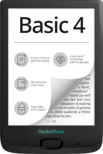 PocketBook Basic 4 6" E-book olvasó 8GB Black