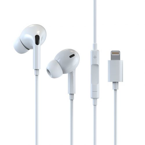 Devia Smart series stereo wired earphone (Lightning) White