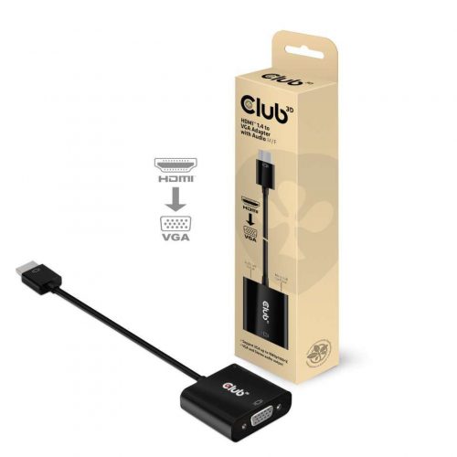 Club3D HDMI 1.4 to VGA Adapter with Audio M/F