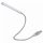 Hama Swan Neck Notebook Light with 10 LEDs Dimmable Touch Sensor Silver