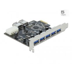   DeLock PCI Express Card > 5x external + 2x internal USB 3.0