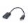 Gembird A-OTG-CMAF2-01 USB2.0 OTG Type-C adapter cable Black