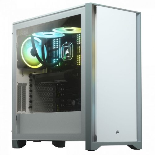 Corsair 4000D Tempered Glass White