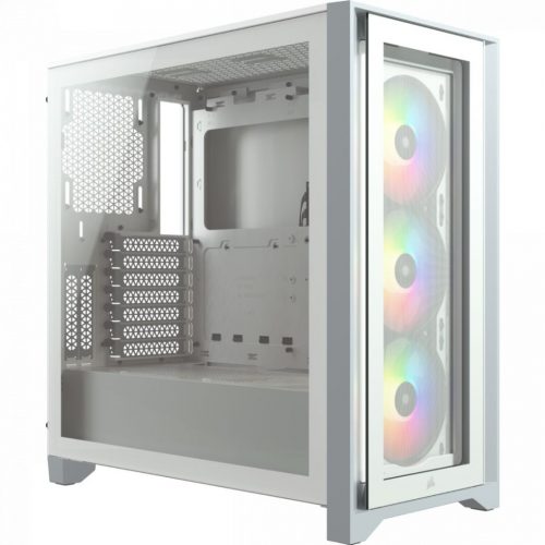 Corsair iCUE 4000X RGB Tempered Glass White