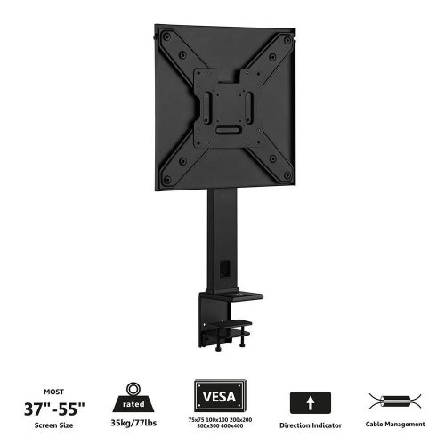 Ewent EW1543 Flatscreen Desk Clamp 37 Up To 55 Inch Black