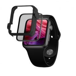   FIXED teljes kijelzős üvegfólia applikátorral Apple Watch 42mm órához, fekete