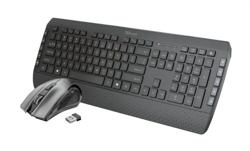 Trust Tecla-2 Wireless Keyboard + Mouse Black HU