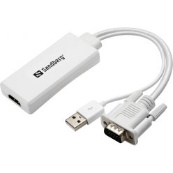 Sandberg VGA+Audio to HDMI Converter White